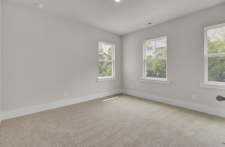 Spacious, unfurnished interior of a new home in Indigo Grove Single Family Homes, Johns Island (Image 46). Spacious, unfurnished interior of a new home in Indigo Grove Single Family Homes, Johns Island (Image 46).