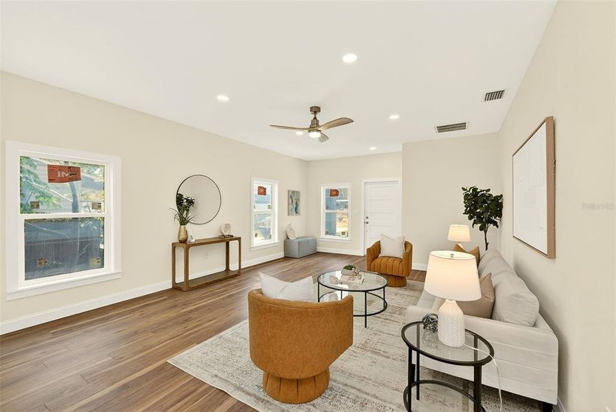 Furnished interior view inside a new home in , St. Petersburg (Image 11).