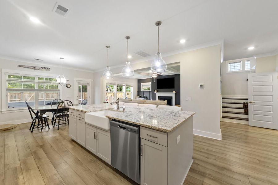 Furnished interior view inside a new home in Cordgrass Landing, Johns Island (Image 16).
