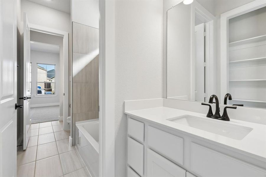 Furnished interior view inside a new home in Painted Tree Lakeside, McKinney (Image 11).