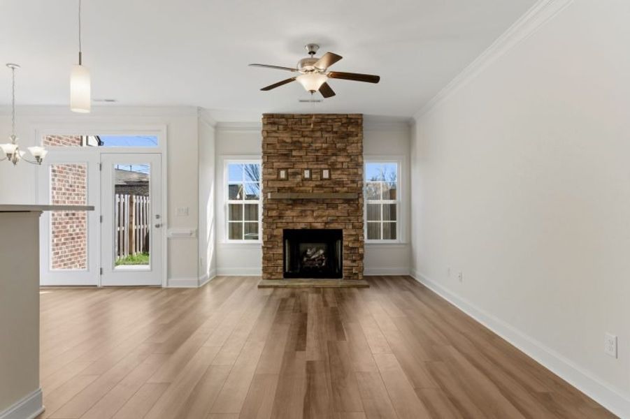 Representative unfurnished interior of a home built from the Cayman by Keystone Homes NC in Weybridge, Burlington (Image 51). Representative unfurnished interior of a home built from the Cayman by Keystone Homes NC in Weybridge, Burlington (Image 51).