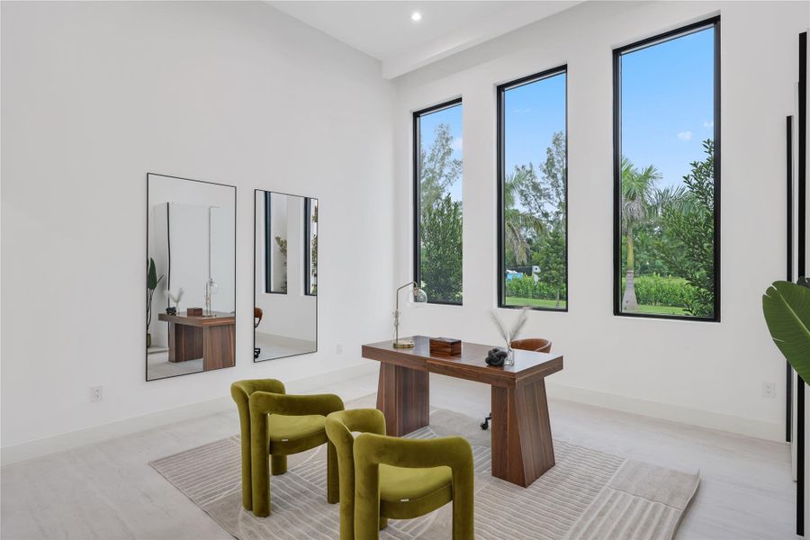Furnished interior view inside a new home in , Parkland (Image 16).