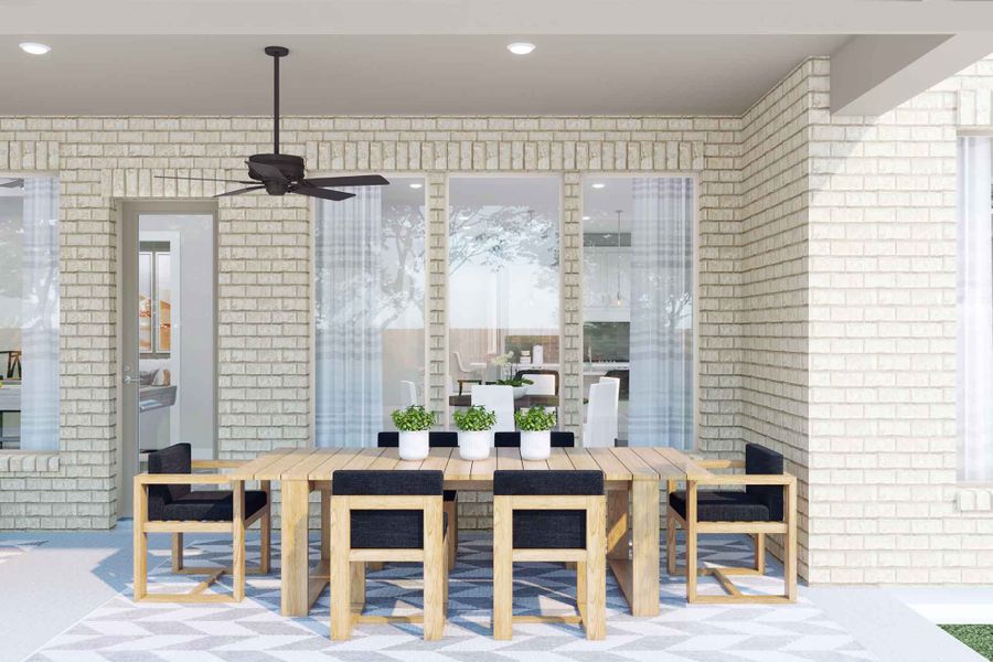 Representative exterior details of a home built from the Marsala by Tri Pointe Homes in Legacy Grove, Montgomery (Image 3).