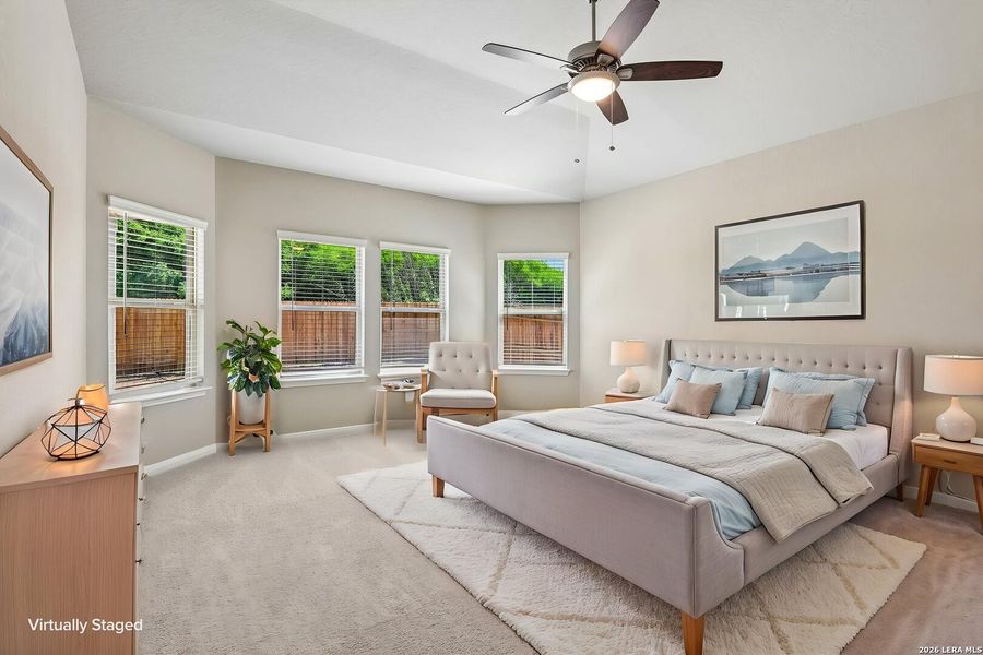 Furnished interior view inside a new home in Royal Crest, San Antonio (Image 13).