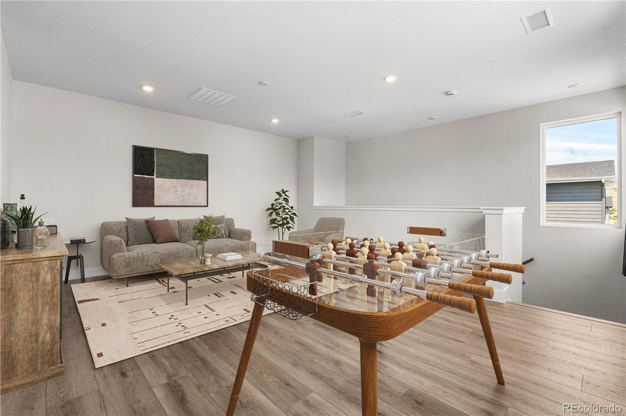 Furnished interior view inside a new home in Storytellers at Lyric, Lone Tree (Image 30).