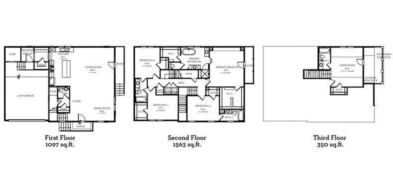 The floor plan for 11061 Chatterton Dr.
