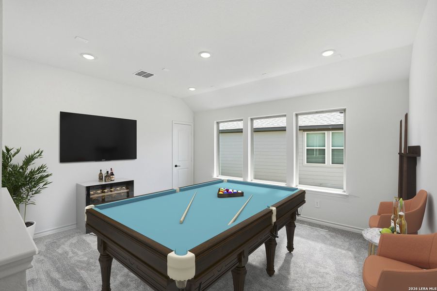 Furnished interior view inside a new home in Bison Ridge, San Antonio (Image 28). Furnished interior view inside a new home in Bison Ridge, San Antonio (Image 28).
