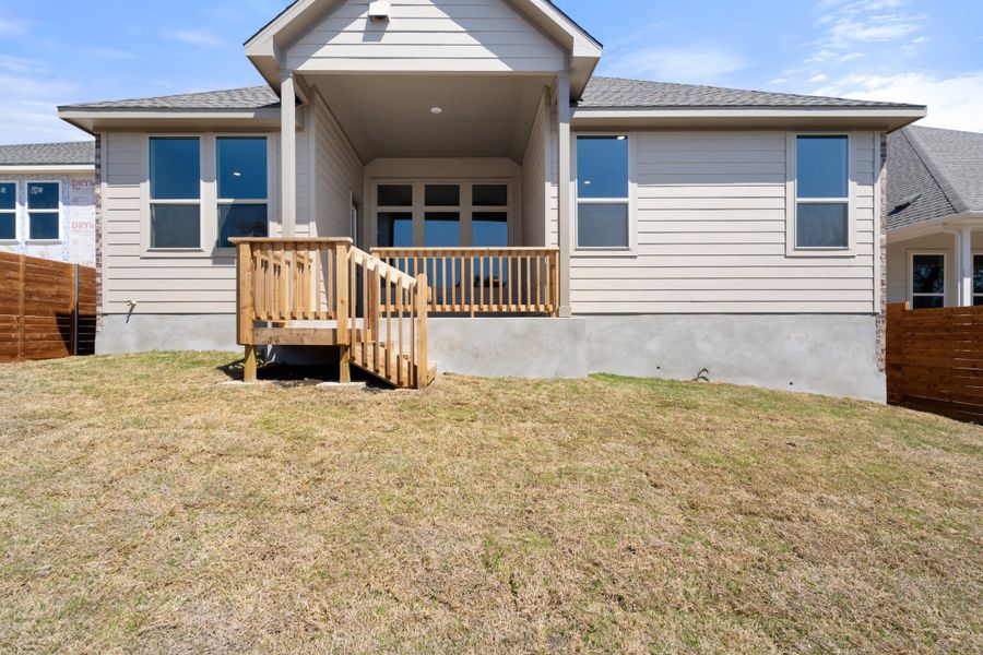 Representative exterior photo of a completed home built from the Sawgrass by Ashton Woods in Berry Creek Highlands, Georgetown, TX (Image 24). Representative exterior photo of a completed home built from the Sawgrass by Ashton Woods in Berry Creek Highlands, Georgetown, TX (Image 24).
