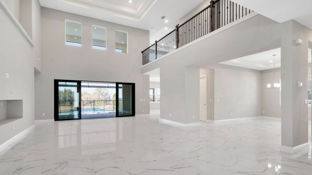 Representative furnished interior of a home built from the Grand Canary by DRB Homes in River Preserve Estates, Parrish (Image 7).