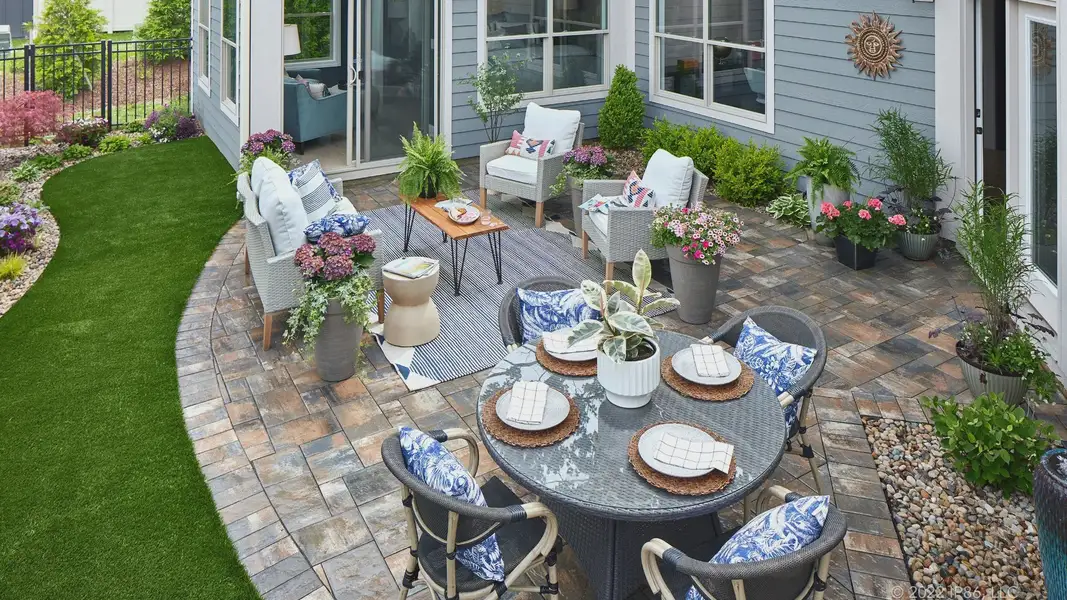 Representative exterior details of a home built from the Promenade by Epcon Communities in The Courtyards by The Manor, Alpharetta (Image 3).