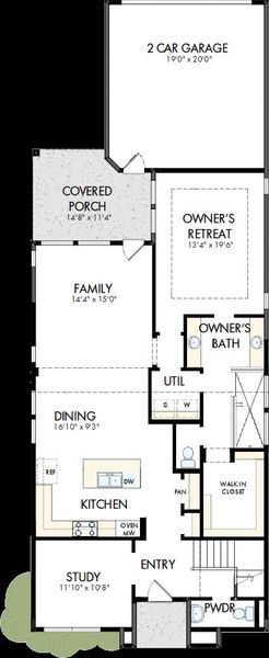 2D floor plan layout of this home in Mantua Point Gardens, Van Alstyne, TX (Image 2). 2D floor plan layout of this home in Mantua Point Gardens, Van Alstyne, TX (Image 2).