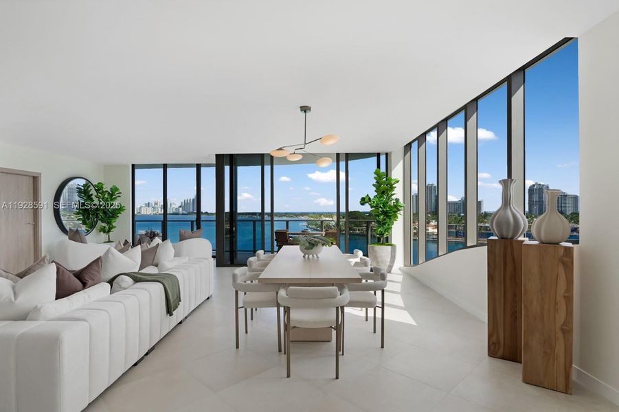 Furnished interior view inside a new home in , Bay Harbor Islands (Image 14). Furnished interior view inside a new home in , Bay Harbor Islands (Image 14).