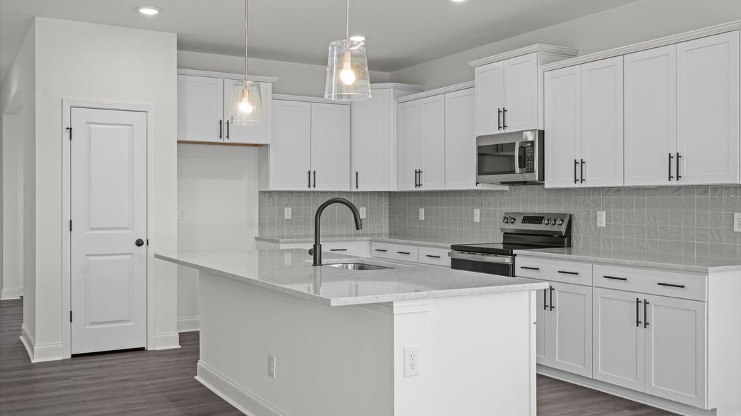 Representative furnished interior of a home built from the Ansley by DRB Homes in Sidney Creek Single Family, Zebulon (Image 11).