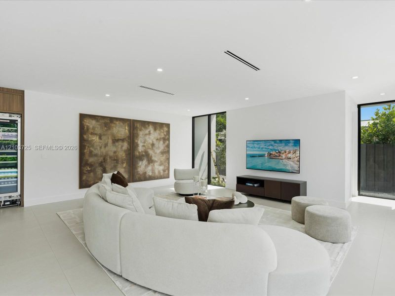 Furnished interior view inside a new home in , Miami (Image 12).