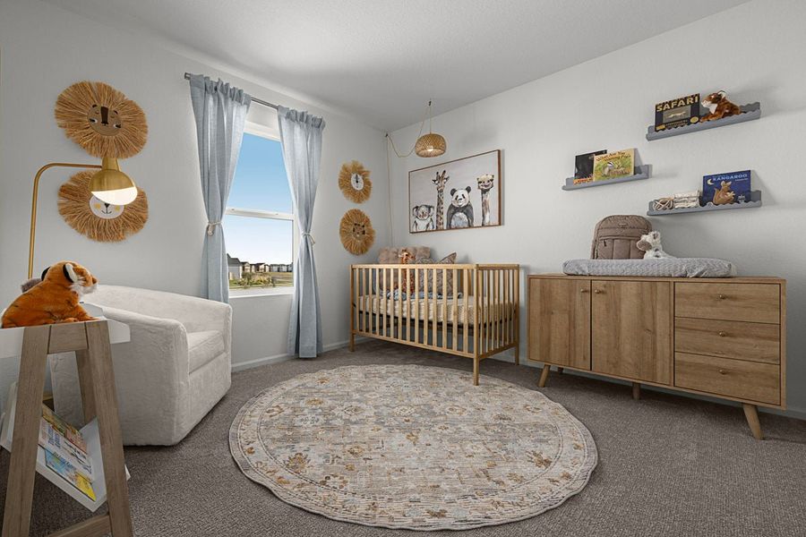 Representative furnished interior of a home built from the 2502 Modeled by KB Home in Legato, Commerce City (Image 16).