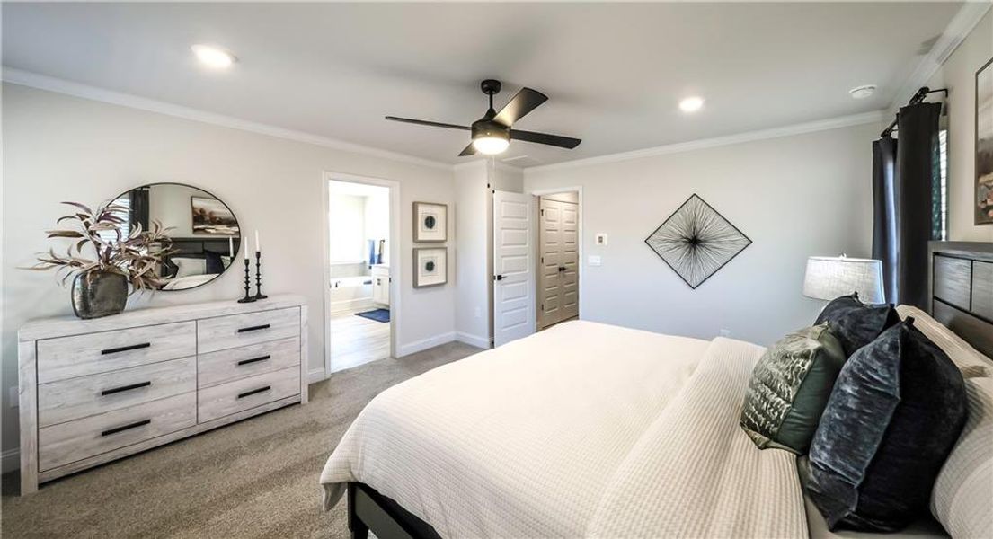 Furnished interior view inside a new home in Canterbury Villas, Carrollton (Image 24).