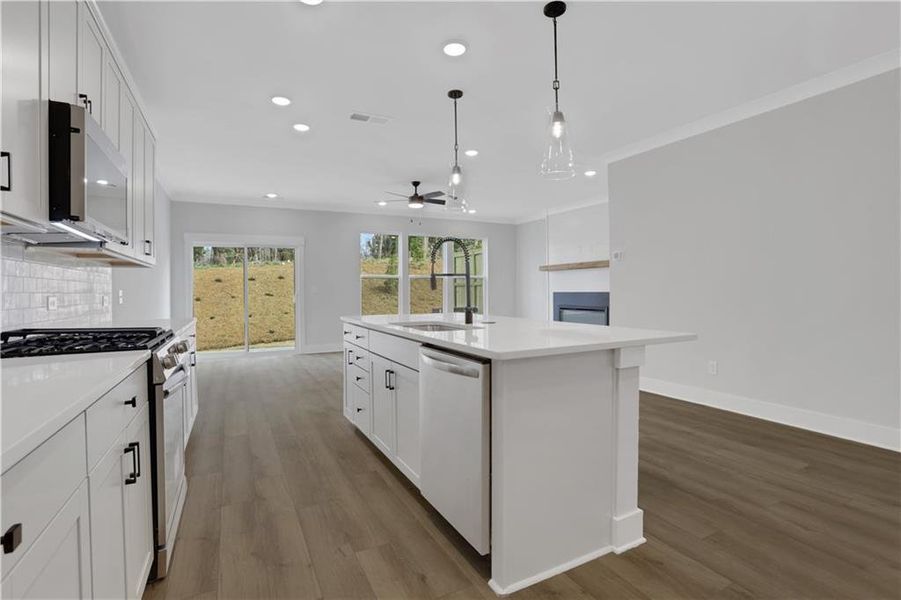 Furnished interior view inside a new home in Villas at Dawsonville Townhomes, Dawsonville (Image 7).