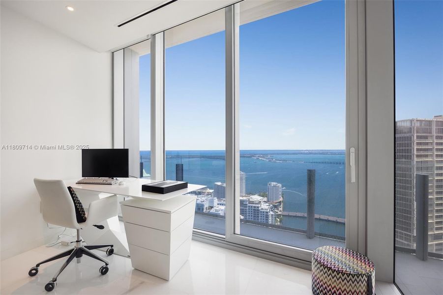 Furnished interior view inside a new home in Aston Martin Residences, Miami (Image 10).