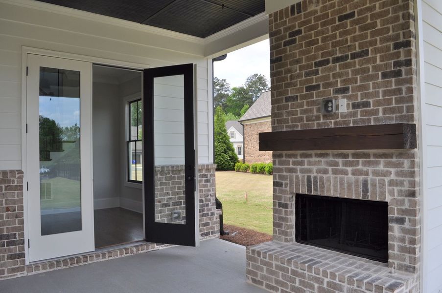 Optional covered patio