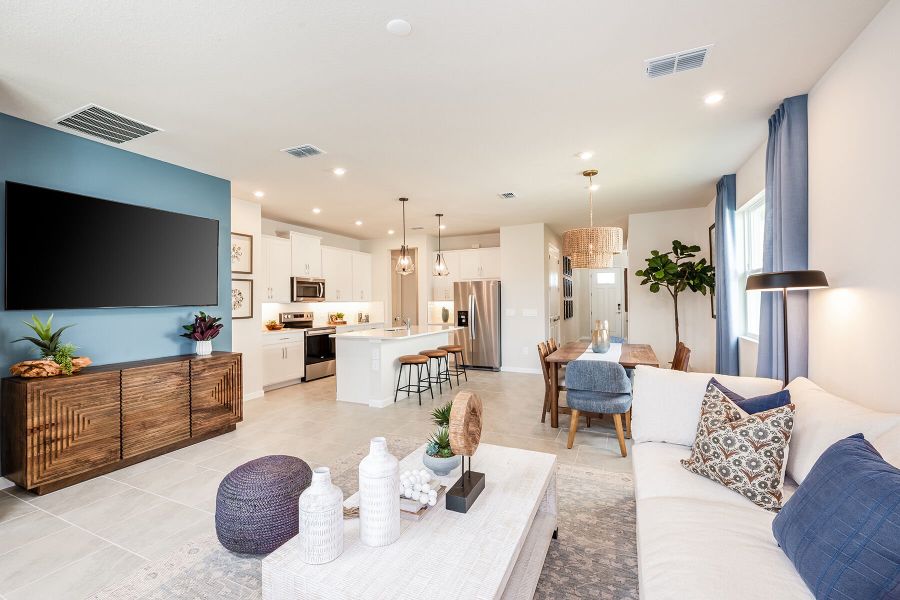 Representative furnished interior of a home built from the Brookstone by Mattamy Homes in Sanderling, Palmetto (Image 8).