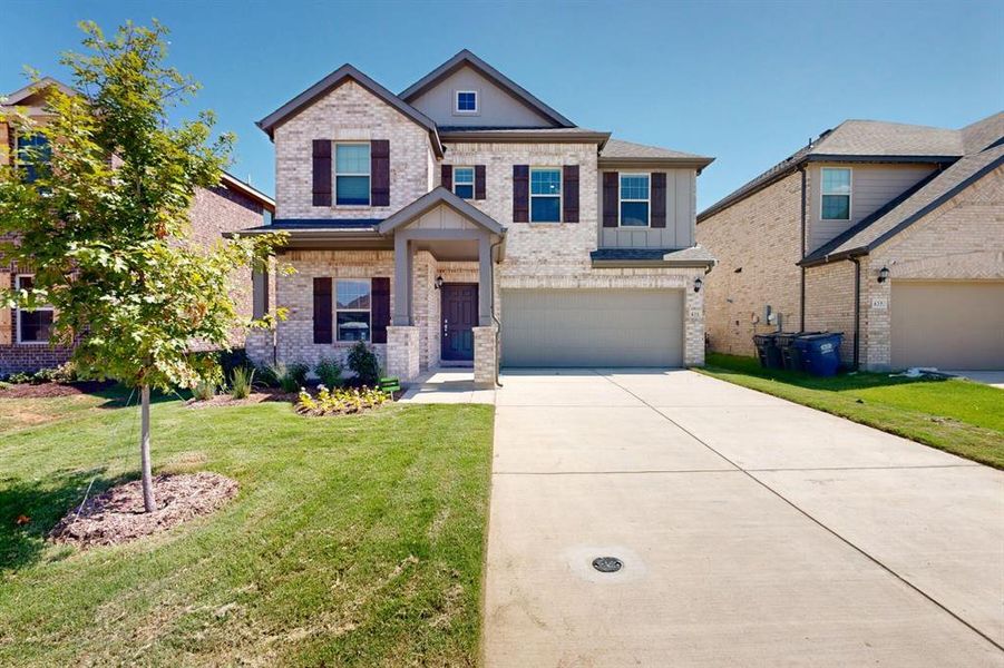 Front exterior of a new home in Forest Park, Princeton, TX, highlighting curb appeal (Image 2). Front exterior of a new home in Forest Park, Princeton, TX, highlighting curb appeal (Image 2).