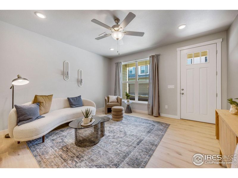 Furnished interior view inside a new home in Northfield at Old Town - Vista Collection, Fort Collins (Image 7).