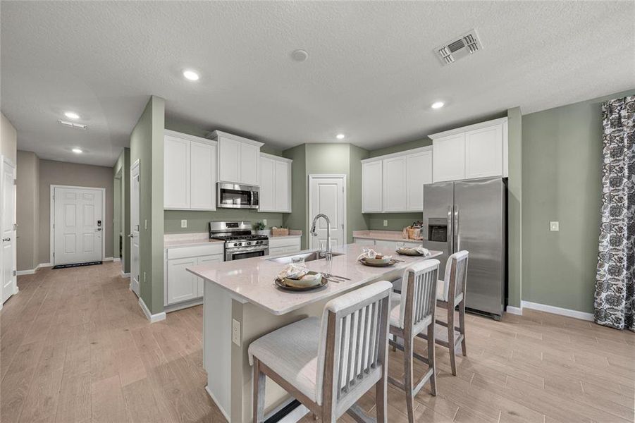 Furnished interior view inside a new home in Pioneer Ranch: Pioneer Ranch 50's, Ocala (Image 18). Furnished interior view inside a new home in Pioneer Ranch: Pioneer Ranch 50's, Ocala (Image 18).