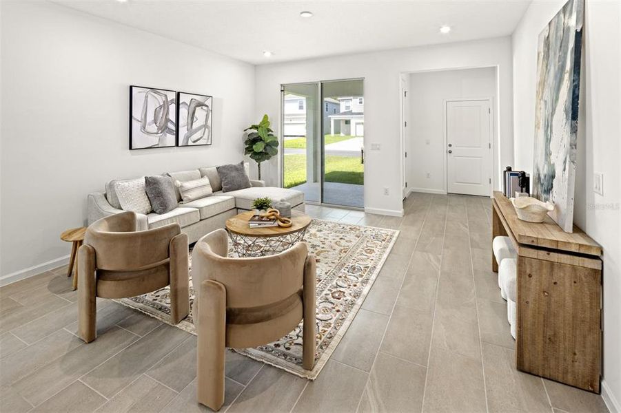Furnished interior view inside a new home in Rainwood, Groveland (Image 10).