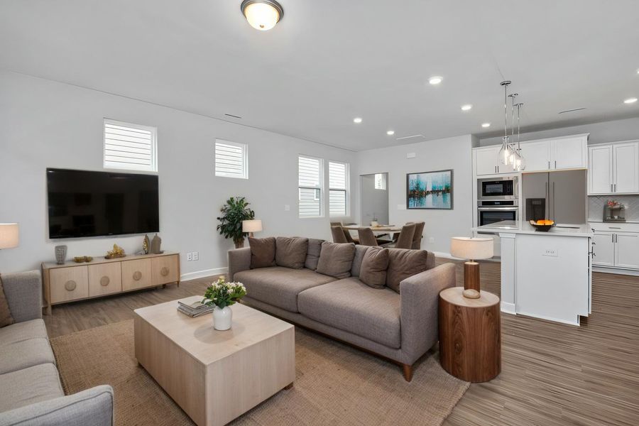 Furnished interior view inside a new home in Lake Park Villas, Wylie (Image 12).