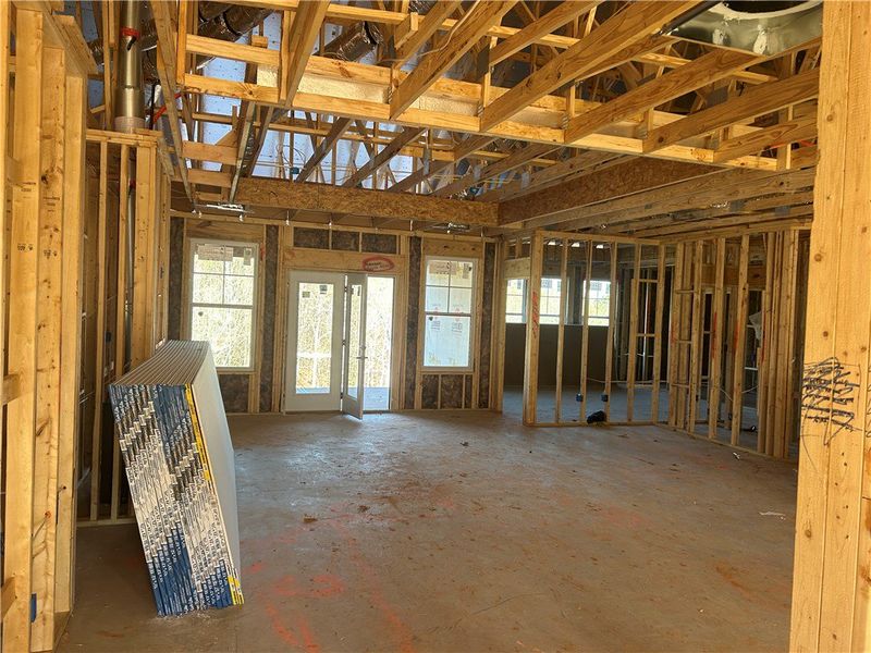 In-progress construction of a new home in Edwards Ridge, Central, SC (Image 9).