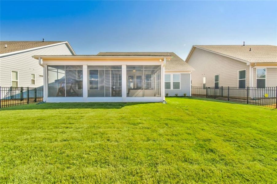 Exterior details and patio area of a home in , Hoschton (Image 22).