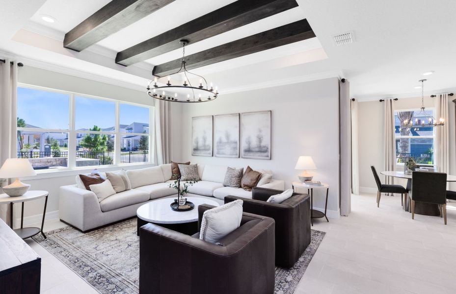 Representative furnished interior of a home built from the Cardinal by Pulte Homes in Parkside Trails, Clermont (Image 12).