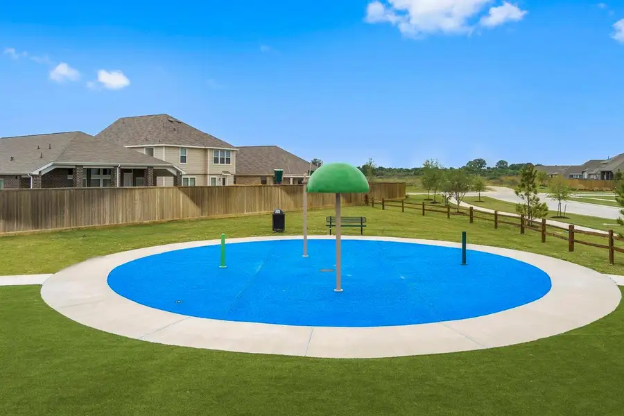 Amenities in Olympia Falls include community park with playground, splash pad and shade structure.