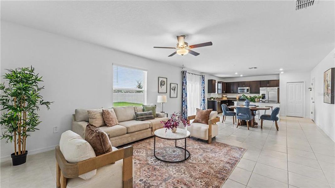 Furnished interior view inside a new home in Wind Meadows South, Bartow (Image 10).