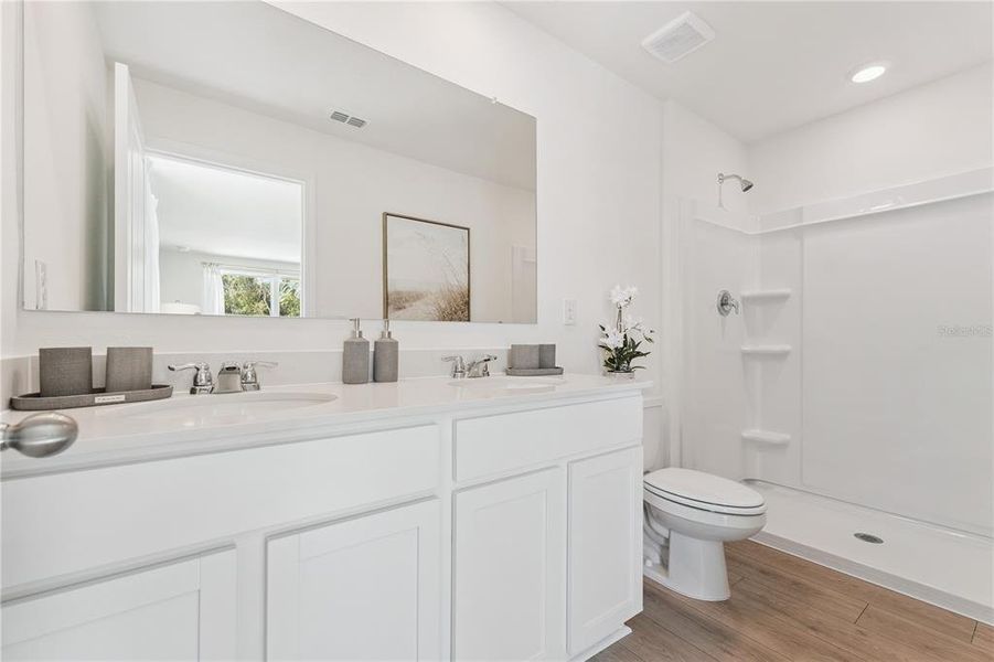 Furnished interior view inside a new home in Sandalwood, New Smyrna Beach (Image 27).