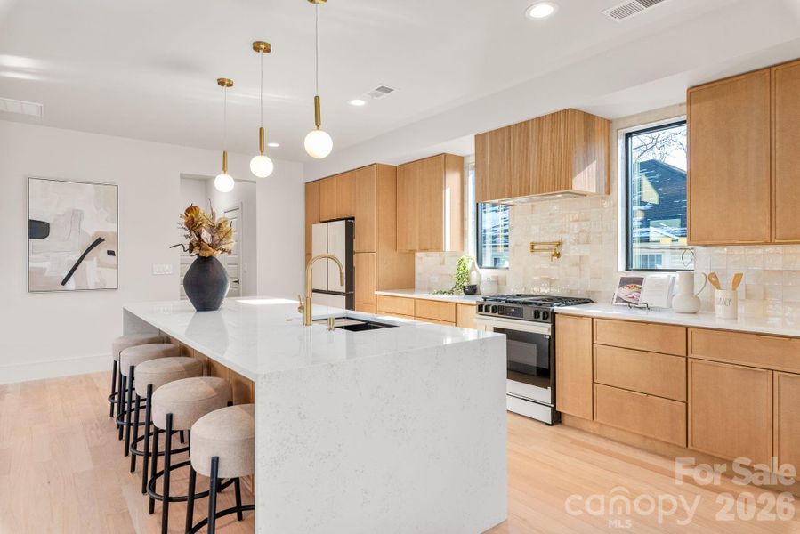 Furnished interior view inside a new home in , Charlotte (Image 18). Furnished interior view inside a new home in , Charlotte (Image 18).