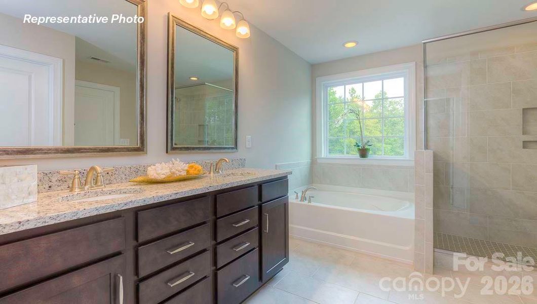 Furnished interior view inside a new home in Sanctuary at Southgate, Indian Trail (Image 16). Furnished interior view inside a new home in Sanctuary at Southgate, Indian Trail (Image 16).