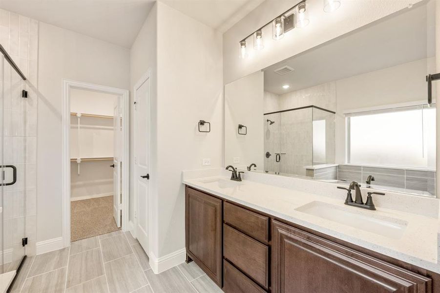 Furnished interior view inside a new home in Woodstone, Providence Village (Image 11).