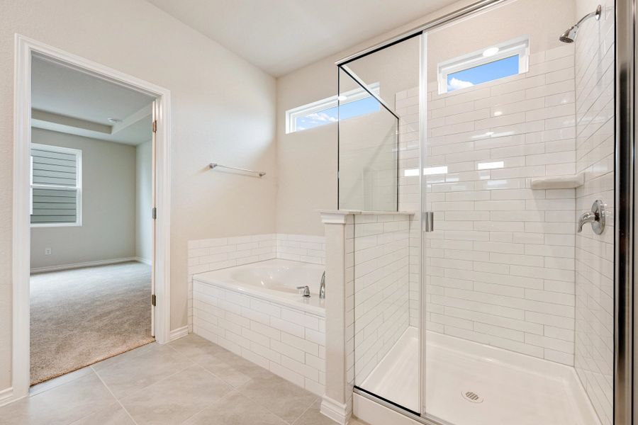 Furnished interior view inside a new home in The Cottages at Lariat, Liberty Hill (Image 19).