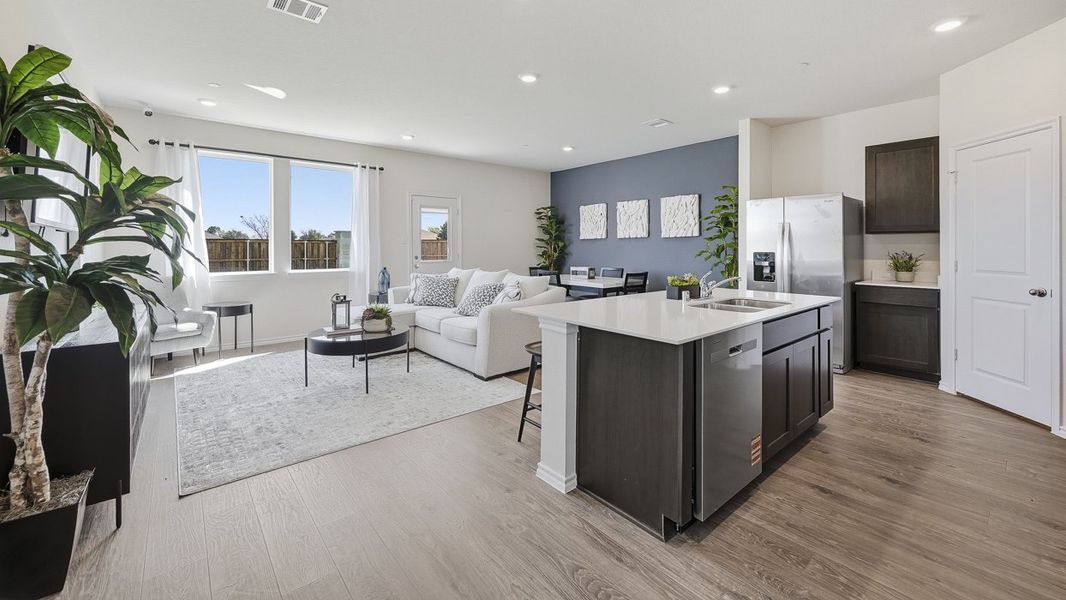 Representative furnished interior of a home built from the Benson-Lot Fit by D.R. Horton in Hanolley Hills, Sherman (Image 8).