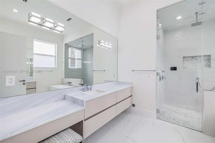 Furnished interior view inside a new home in , Biscayne Park (Image 17).