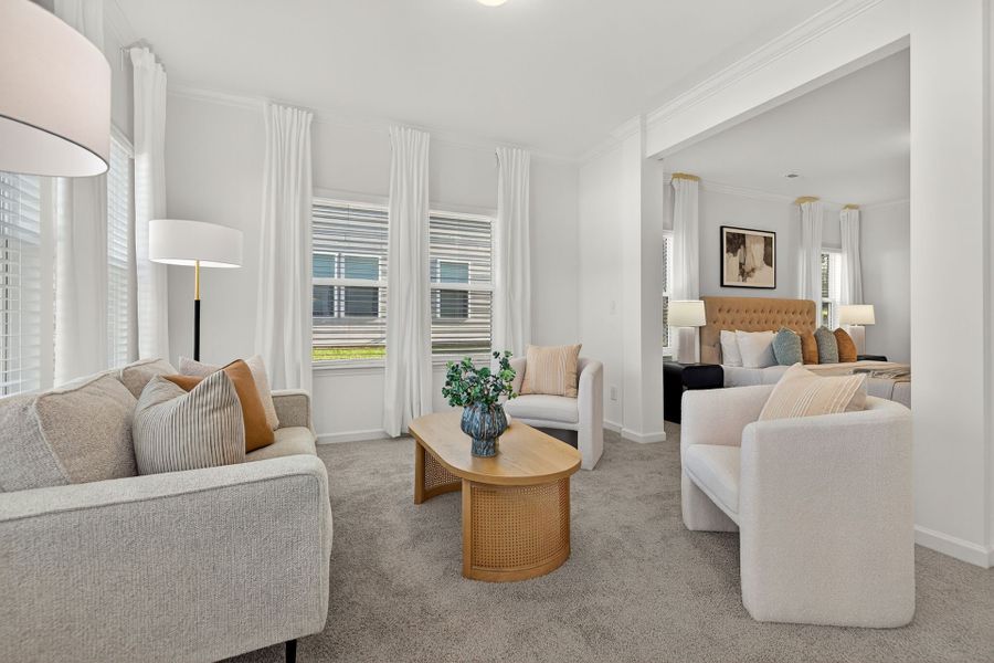 Furnished interior view inside a new home in Edgewater - The Links, Lancaster (Image 25).