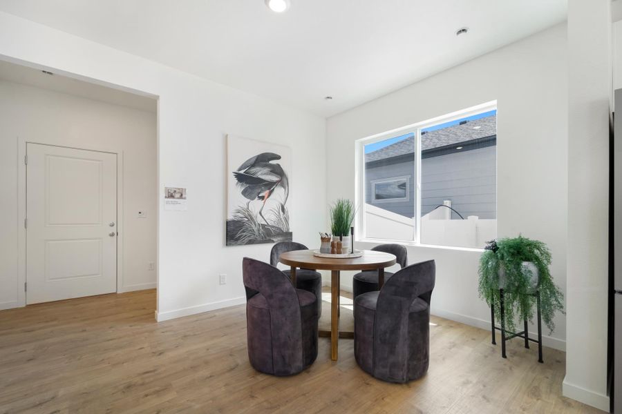Furnished interior view inside a new home in Union Colony West, Greeley (Image 6).