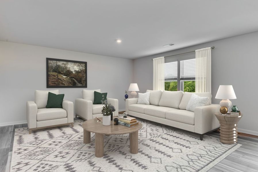 Furnished interior view inside a new home in Essence at Victorywoods Village, Columbia (Image 5).