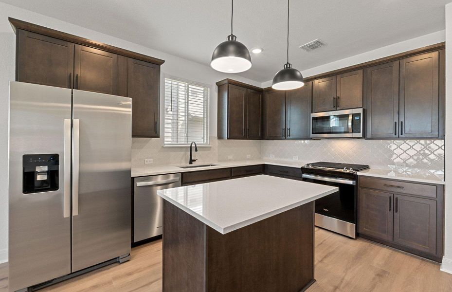 Furnished interior view inside a new home in Patterson Ranch, Georgetown (Image 8).