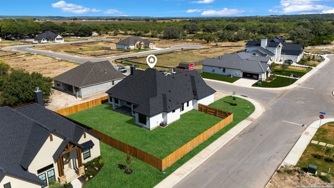 Front exterior of a new home in , Castroville, TX, highlighting curb appeal (Image 21). Front exterior of a new home in , Castroville, TX, highlighting curb appeal (Image 21).