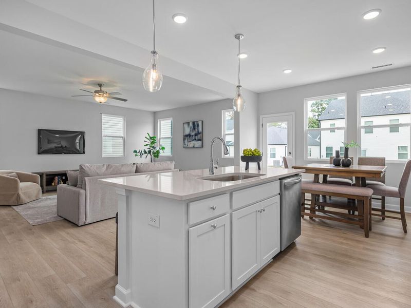 Furnished interior view inside a new home in Gregory Village, Lillington (Image 3).
