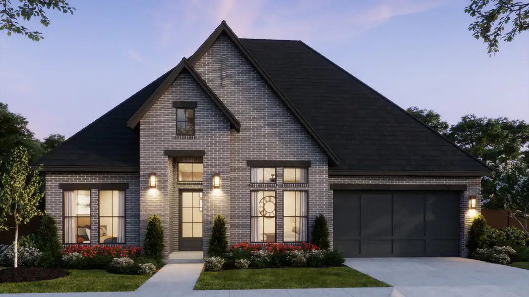 Representative exterior photo of a completed home built from the Connor by Southgate Homes in Eliana, McKinney, TX (Image 16).