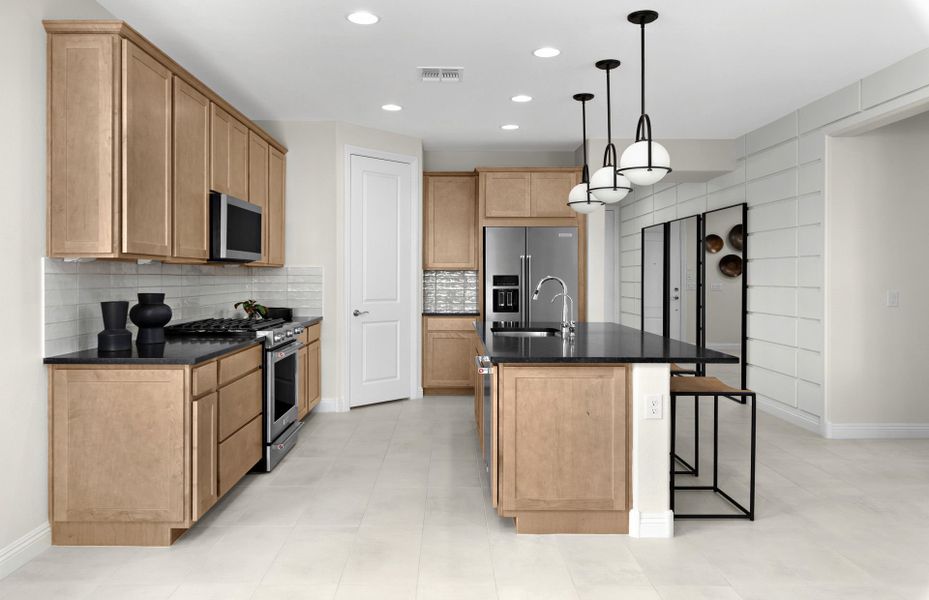 Representative furnished interior of a home built from the Hewitt by Pulte Homes in Strata, Dacono (Image 12).
