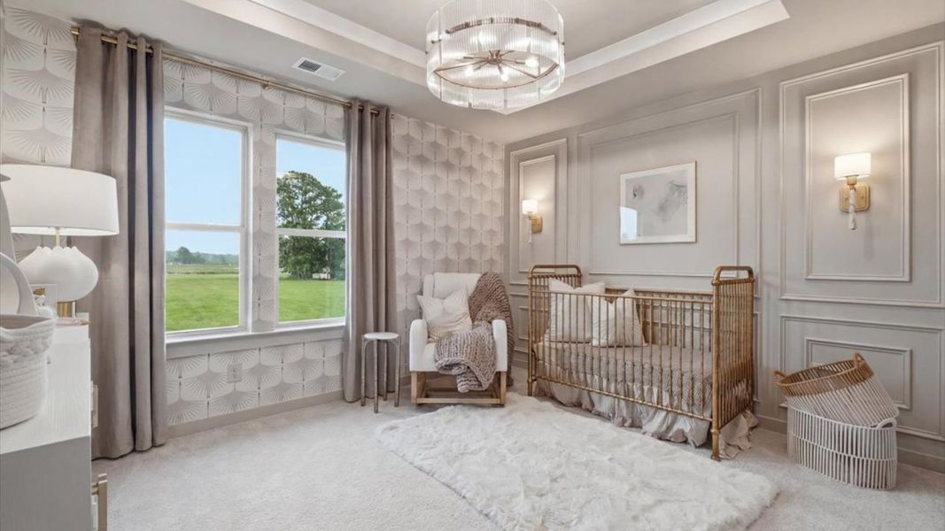 Representative furnished interior of a home built from the Stonefield - Side Entry by DRB Homes in Brighton, Locust Grove (Image 34).